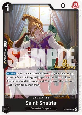 Saint Shalria [Carrying On His Will: 3rd Anniversary Tournament Cards]