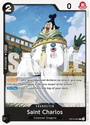 Saint Charlos [Carrying On His Will: 3rd Anniversary Tournament Cards]
