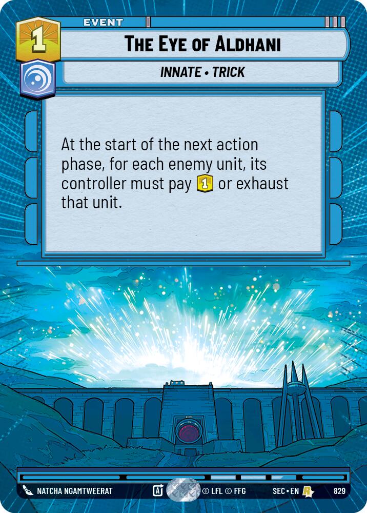 The Eye of Aldhani (829) (Hyperspace Foil) (829) [Secrets of Power]