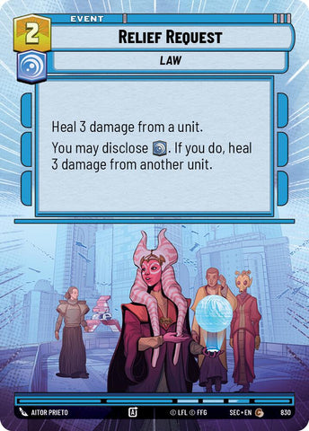 Relief Request (830) (Hyperspace Foil) (830) [Secrets of Power]