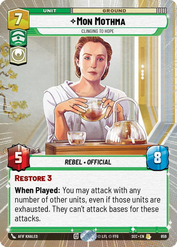 Mon Mothma - Clinging to Hope (Hyperspace Foil) (859) (859) [Secrets of Power]