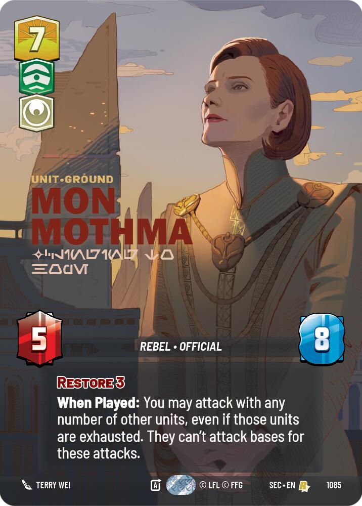 Mon Mothma - Clinging to Hope (Prestige Foil) (1085) (1085) [Secrets of Power]