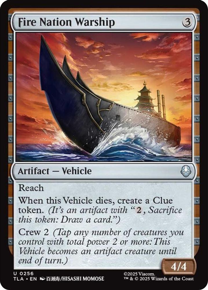 Fire Nation Warship [Avatar: The Last Airbender]
