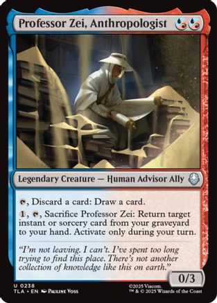 Professor Zei, Anthropologist [Avatar: The Last Airbender]