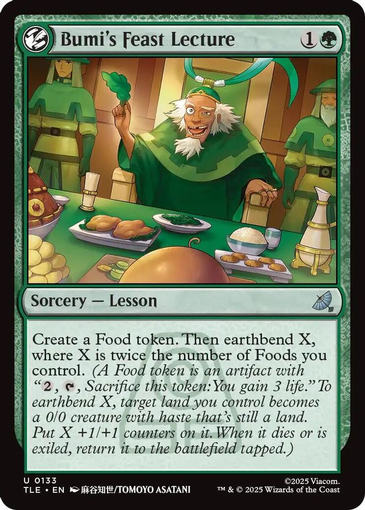 Bumi's Feast Lecture [Avatar: The Last Airbender: Eternal-Legal]