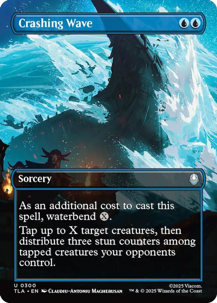 Crashing Wave (Borderless) [Avatar: The Last Airbender]