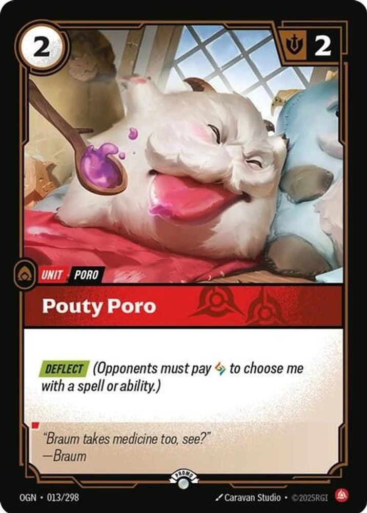 Pouty Poro (013/298) - [Riftbound Organized Play Promotional Cards Foil] (Riftbound TCG)