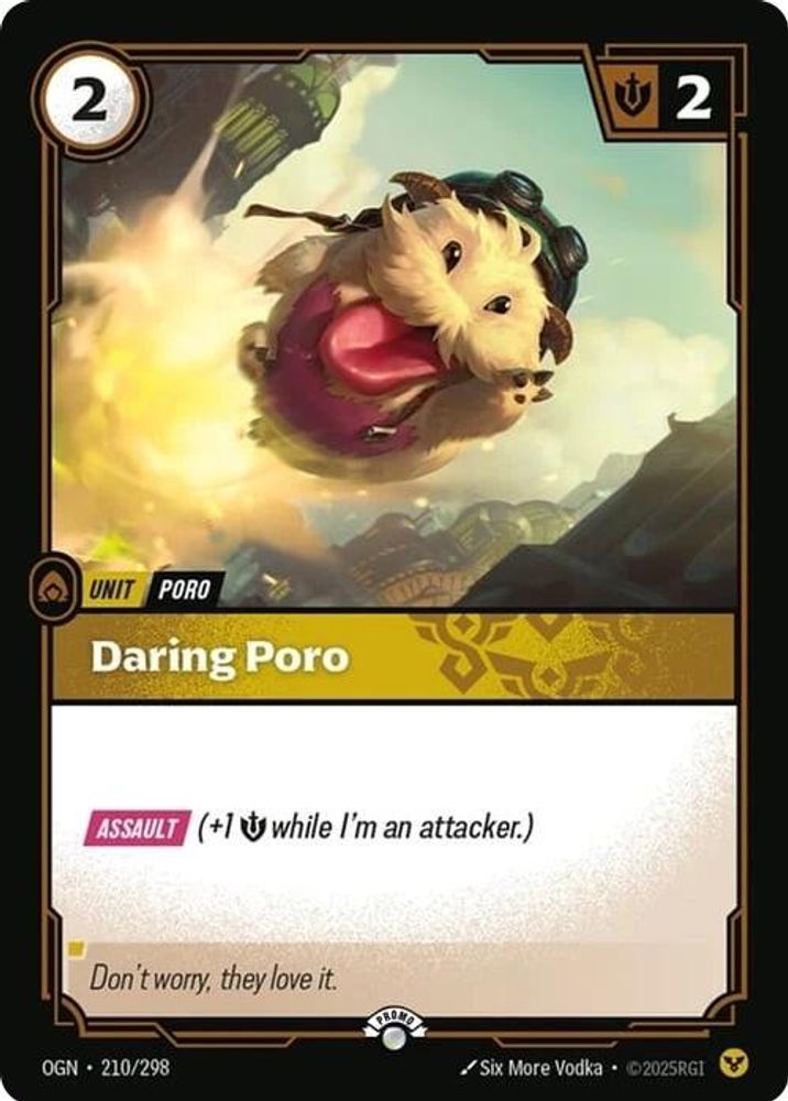 Daring Poro (210/298) - [Riftbound Organized Play Promotional Cards Foil] (Riftbound TCG)