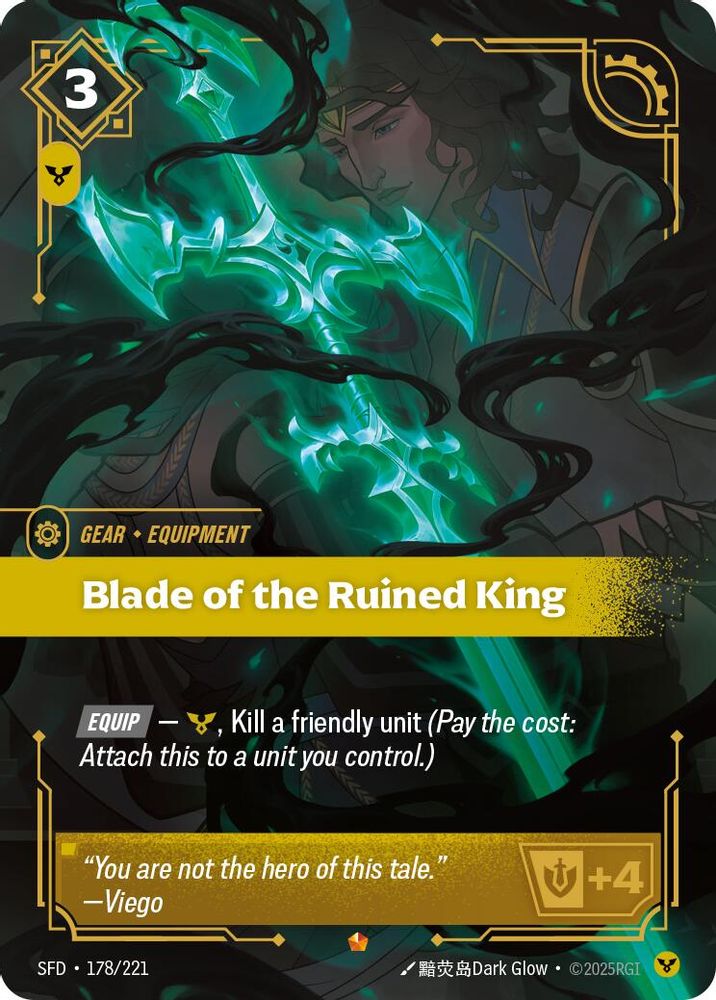 Blade of the Ruined King (178/221) - [Spiritforged Foil] (Riftbound TCG)