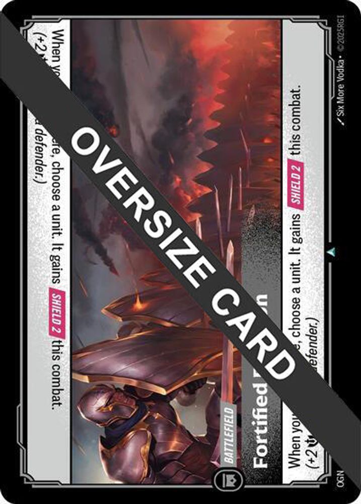 Fortified Position (Oversized) (279/298) - [Origins Proving Grounds ] (Riftbound TCG)