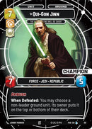 Qui-Gon Jinn - The Negotiations Will Be Short (Champion) (68) (68) [Sector and Regional Promos: Season 1]