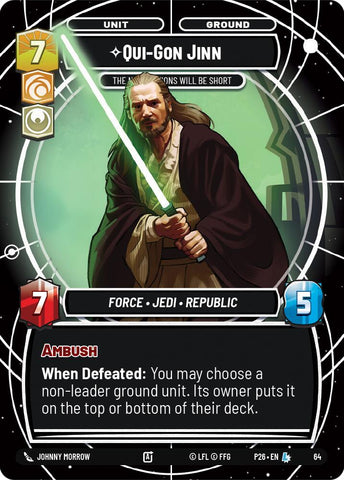 Qui-Gon Jinn - The Negotiations Will Be Short (64) (64) [Sector and Regional Promos: Season 1]