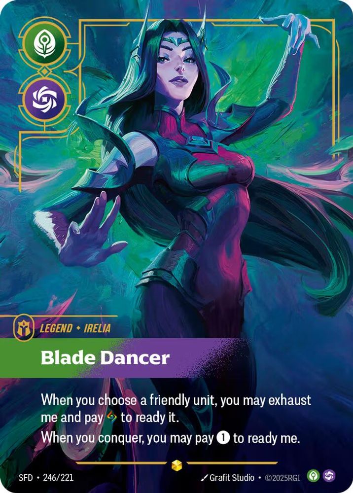 Irelia - Blade Dancer (Overnumbered) (246/221) - [Spiritforged Foil] (Riftbound TCG)