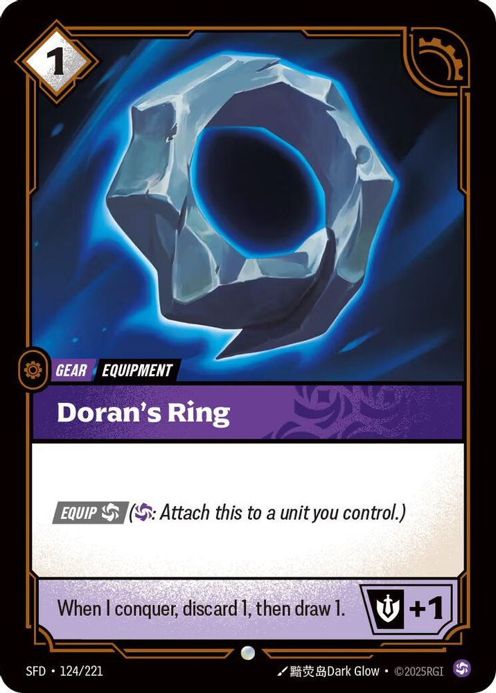 Doran's Ring (124/221) - [Spiritforged Foil] (Riftbound TCG)
