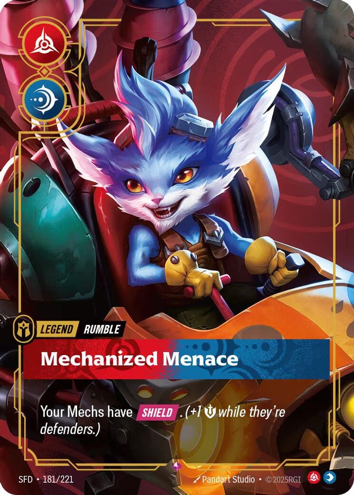 Rumble - Mechanized Menace (181/221) - [Spiritforged Foil] (Riftbound TCG)