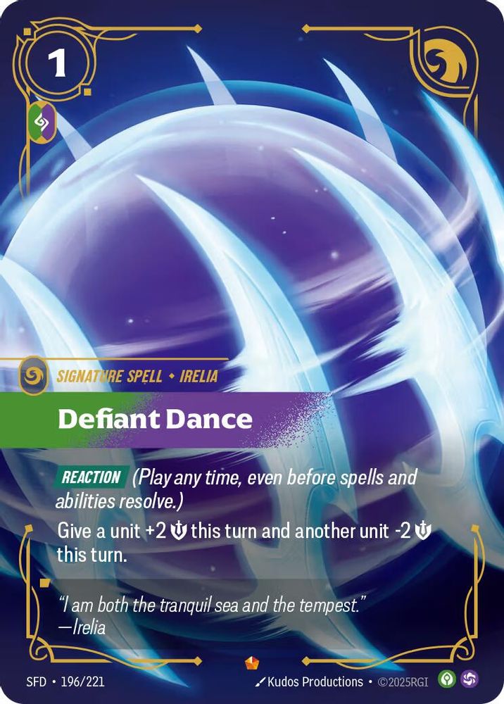 Defiant Dance (196/221) - [Spiritforged Foil] (Riftbound TCG)