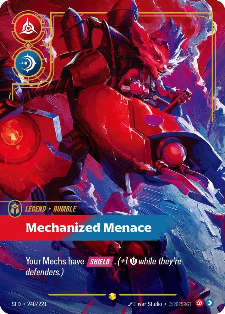 Rumble - Mechanized Menace (Overnumbered) (240/221) - [Spiritforged Foil] (Riftbound TCG)