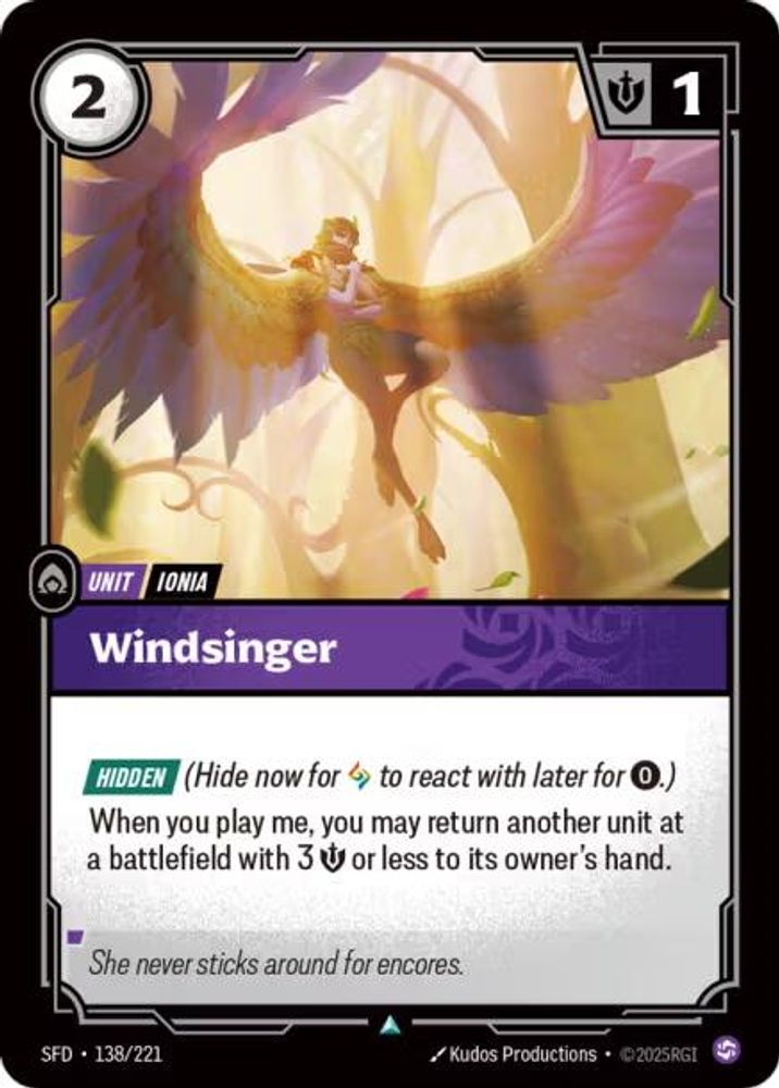 Windsinger (138/221) - [Spiritforged Foil] (Riftbound TCG)