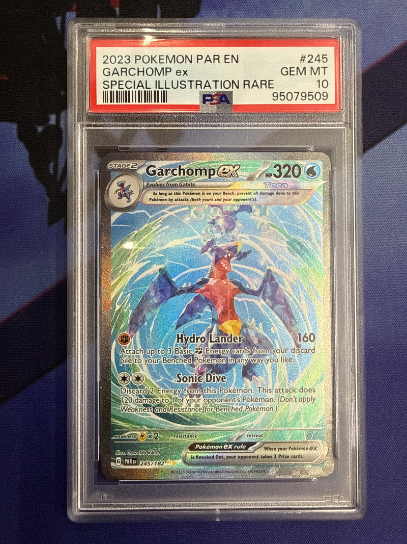 Garchomp ex (245/182) [Scarlet & Violet: Paradox Rift] - Graded