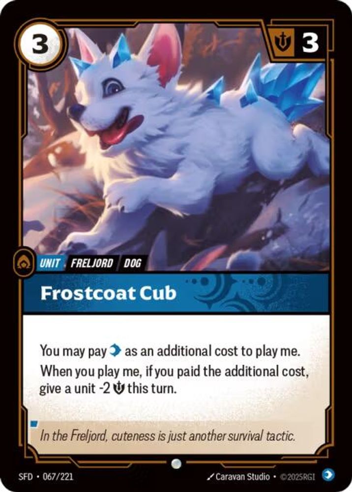 Frostcoat Cub (067/221) - [Spiritforged Foil] (Riftbound TCG)