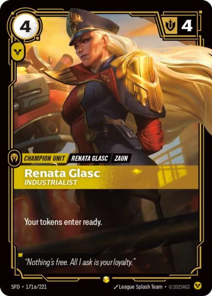 Renata Glasc - Industrialist (Alternate Art) (171a/221) - [Spiritforged Foil] (Riftbound TCG)