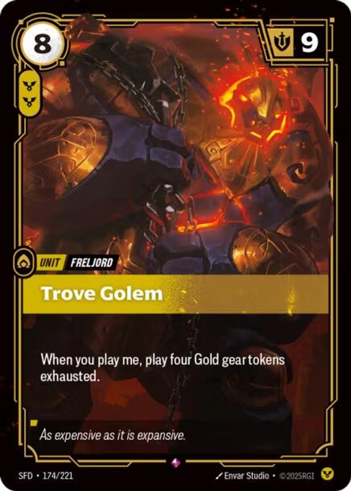 Trove Golem (174/221) - [Spiritforged Foil] (Riftbound TCG)