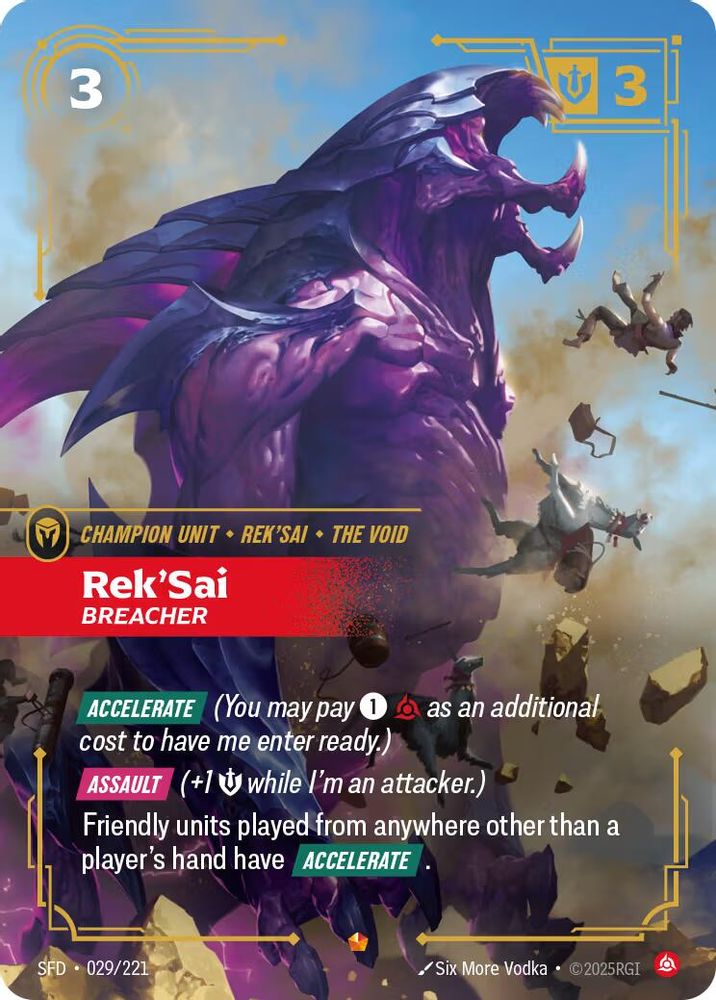 Rek'Sai - Breacher (029/221) - [Spiritforged ] (Riftbound TCG)