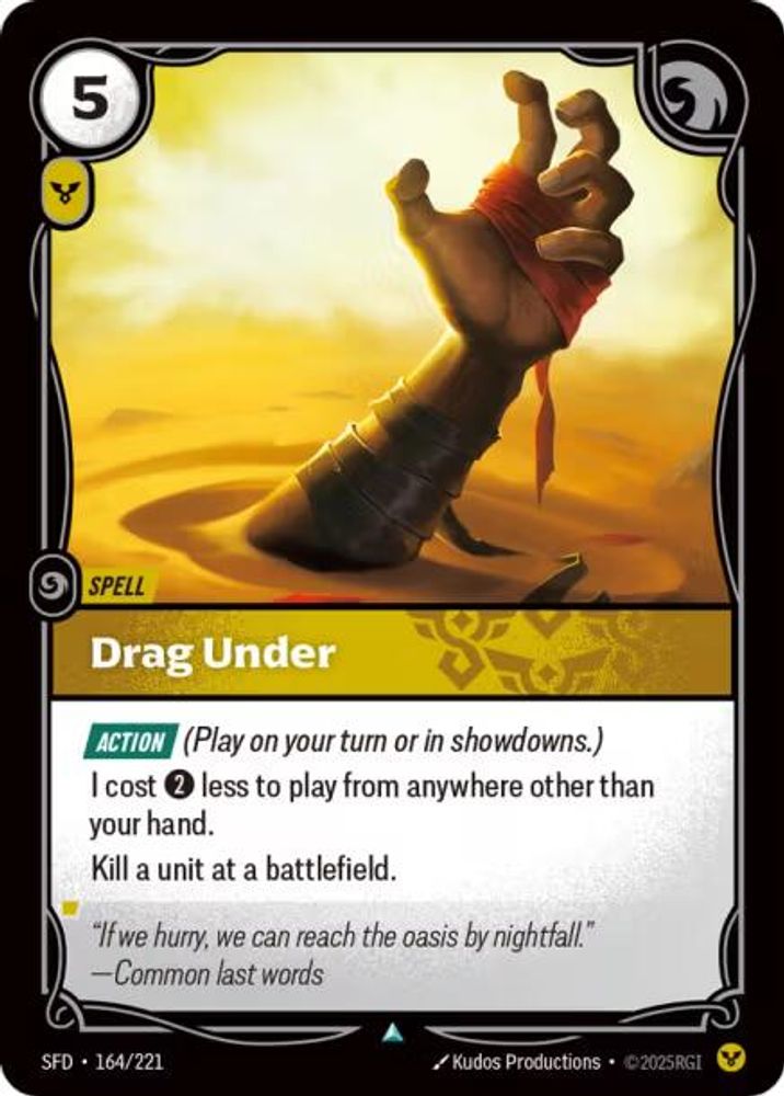 Drag Under (164/221) - [Spiritforged Foil] (Riftbound TCG)