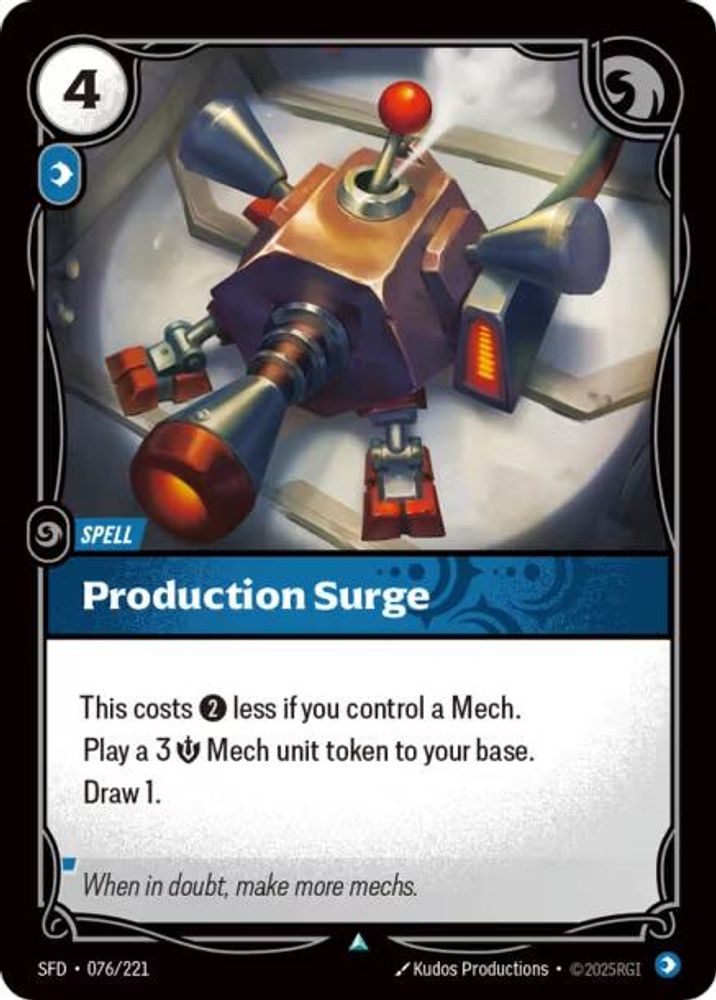 Production Surge (076/221) - [Spiritforged Foil] (Riftbound TCG)