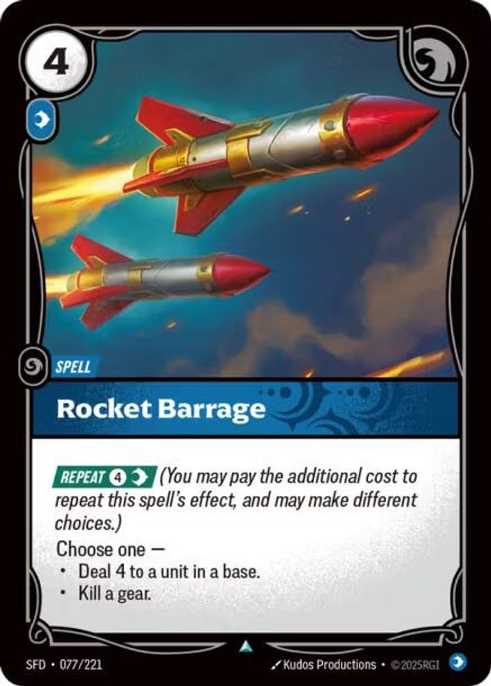Rocket Barrage (077/221) - [Spiritforged Foil] (Riftbound TCG)