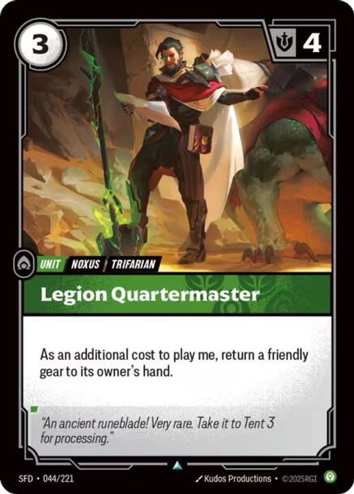 Legion Quartermaster (044/221) - [Spiritforged Foil] (Riftbound TCG)
