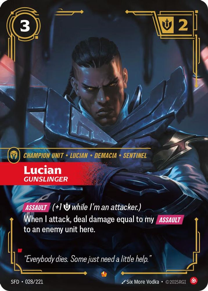 Lucian - Gunslinger (028/221) - [Spiritforged Foil] (Riftbound TCG)