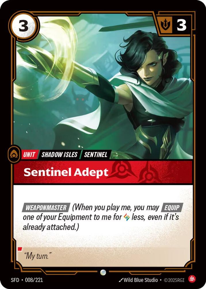 Sentinel Adept (008/221) - [Spiritforged Foil] (Riftbound TCG)