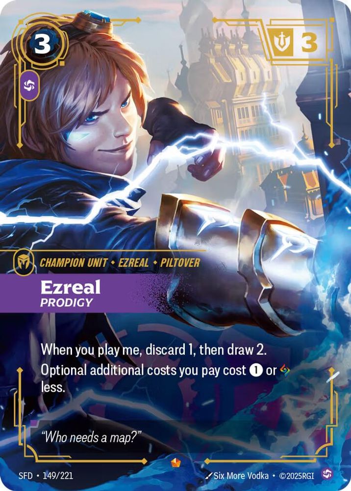 Ezreal - Prodigy (149/221) - [Spiritforged Foil] (Riftbound TCG)