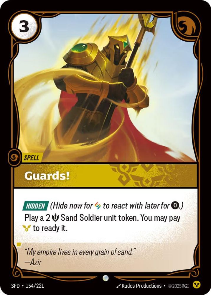 Guards! (154/221) - [Spiritforged Foil] (Riftbound TCG)