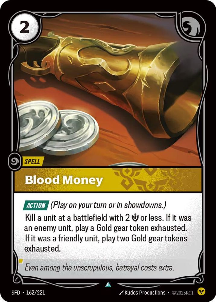 Blood Money (162/221) - [Spiritforged Foil] (Riftbound TCG)