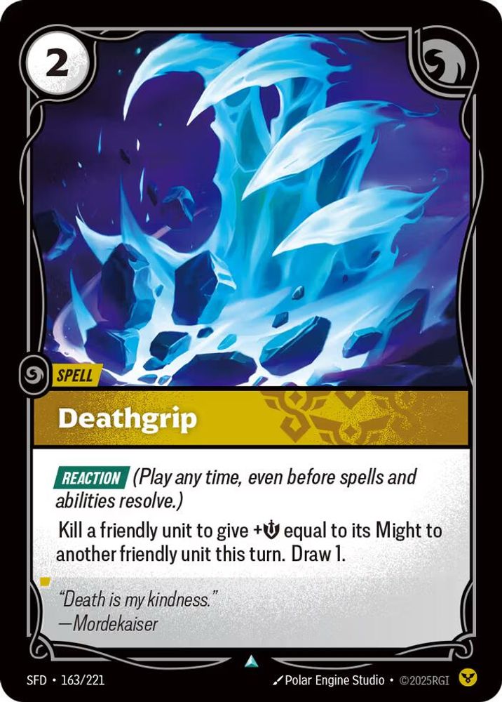 Deathgrip (163/221) - [Spiritforged Foil] (Riftbound TCG)