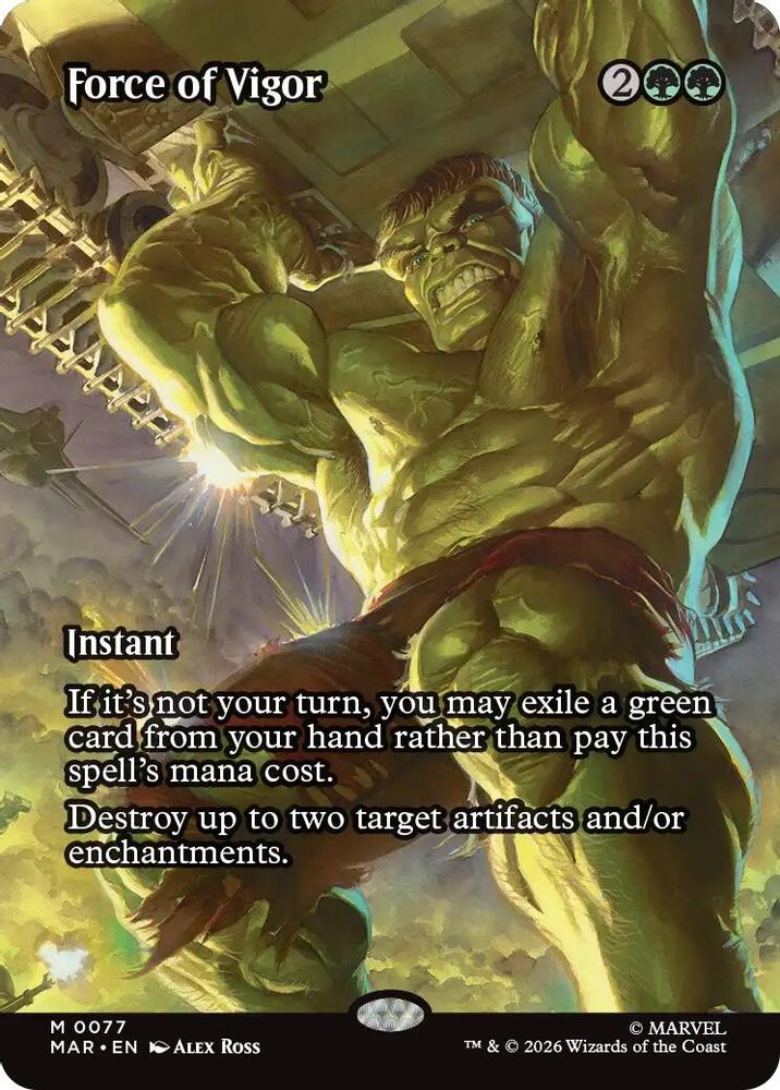 Force of Vigor (Borderless) [Marvel Universe: Eternal-Legal]