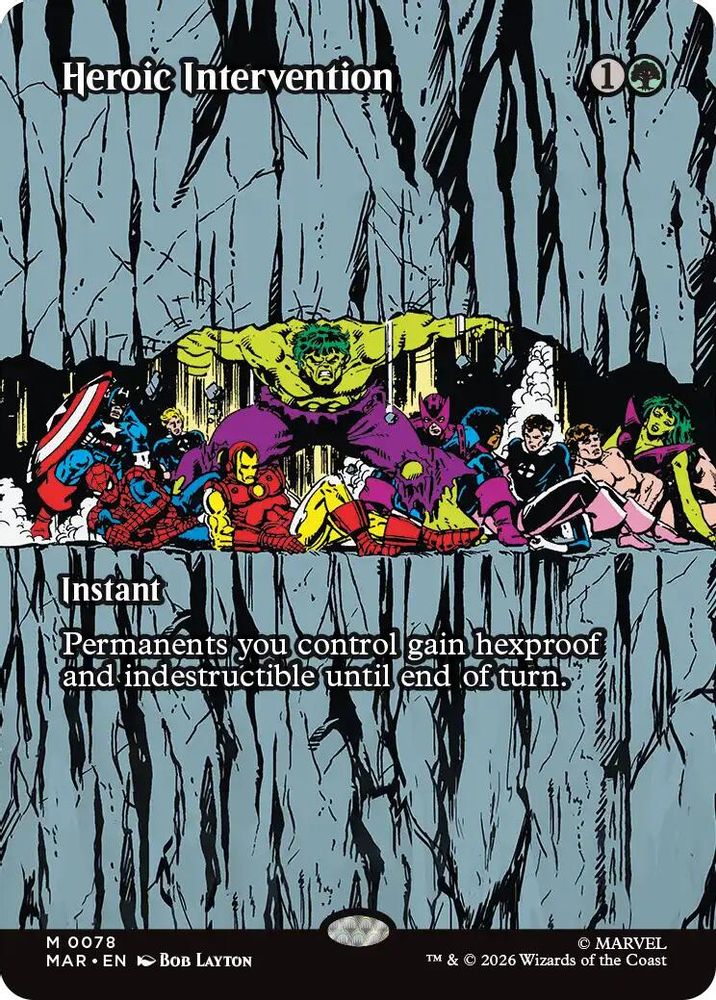 Heroic Intervention (0078) (Borderless) [Marvel Universe: Eternal-Legal]