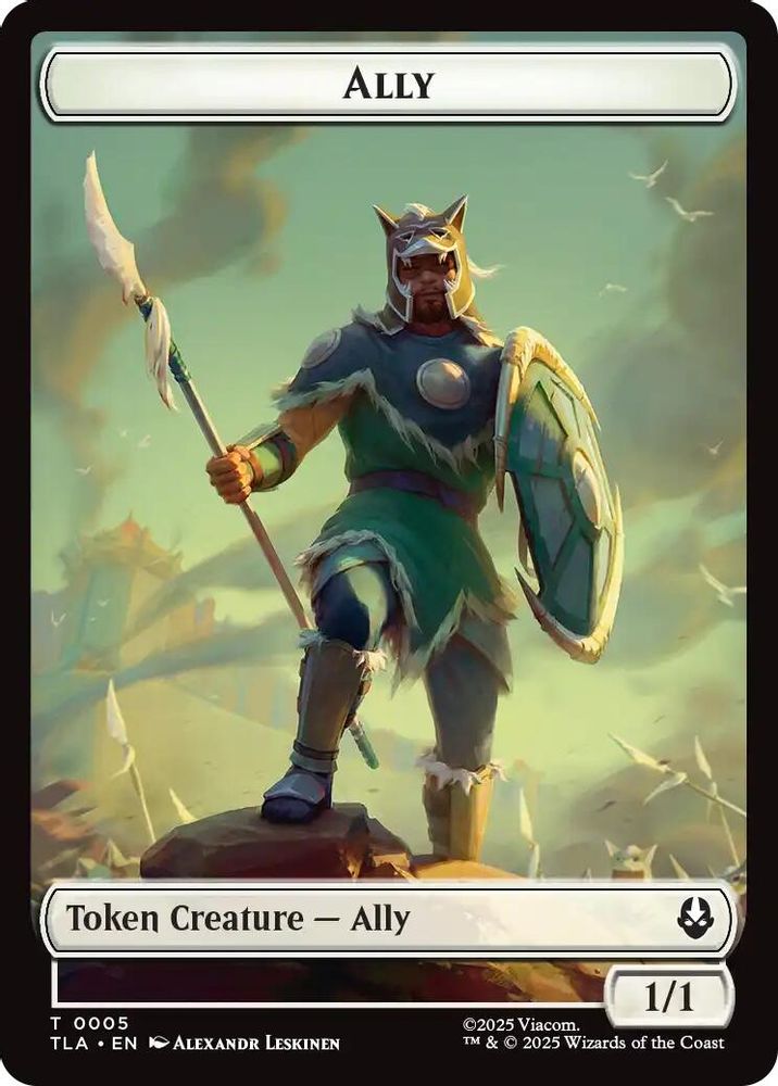 Ally (0005) // Clue (0018) Double-Sided Token [Avatar: The Last Airbender Tokens]