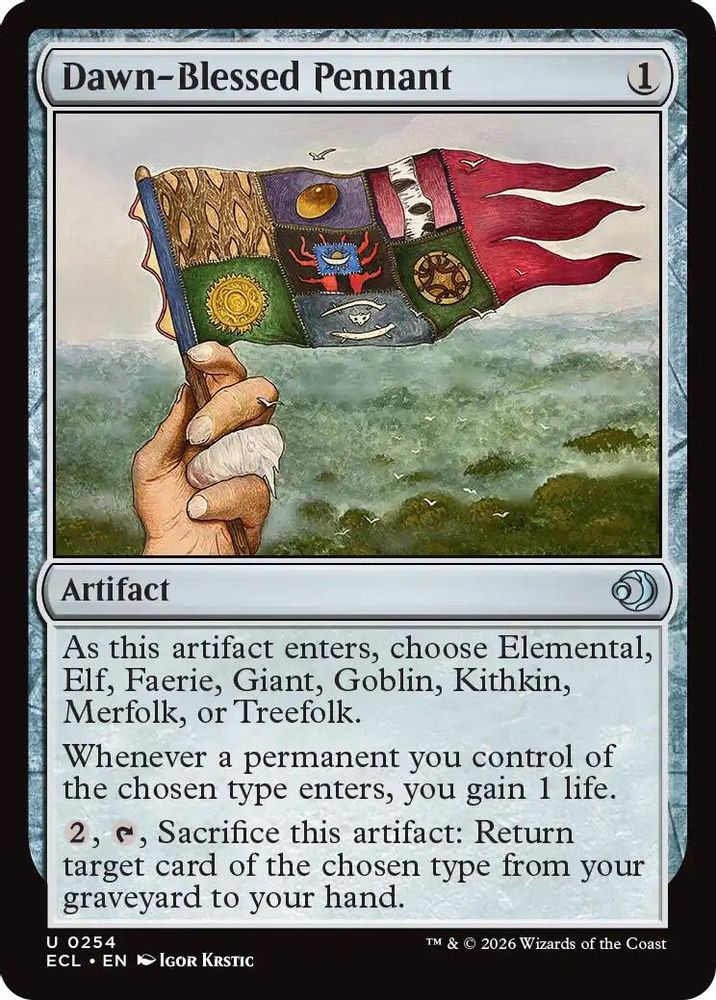 Dawn-Blessed Pennant [Lorwyn Eclipsed]