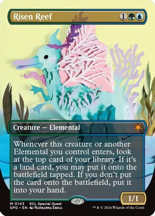 Risen Reef (Borderless) [Lorwyn Eclipsed Special Guests]