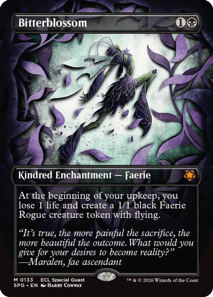 Bitterblossom (Borderless) [Lorwyn Eclipsed Special Guests]