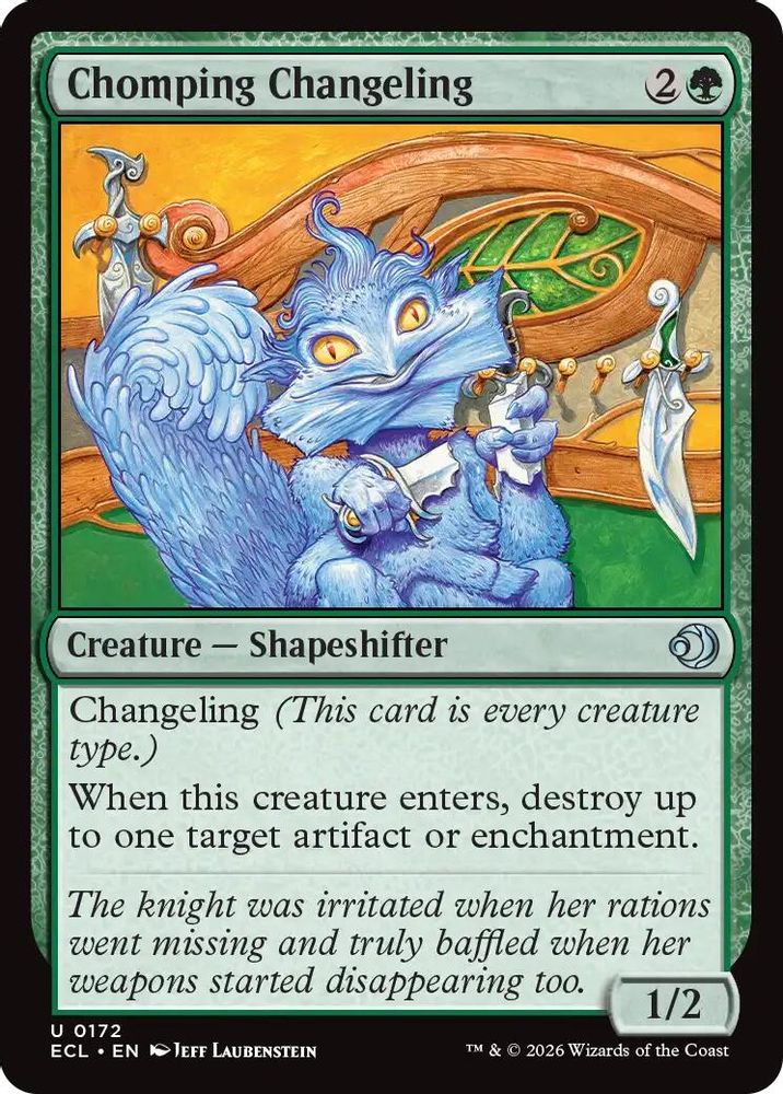 Chomping Changeling [Lorwyn Eclipsed]