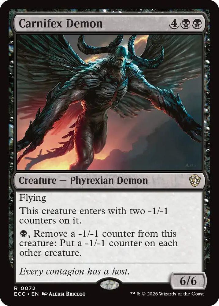 Carnifex Demon [Lorwyn Eclipsed Commander]