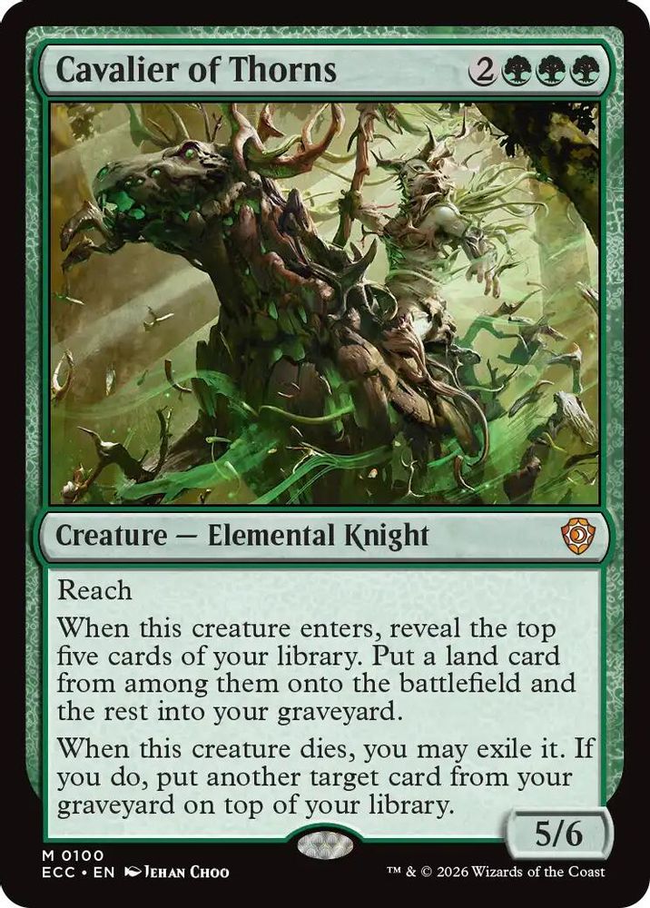 Cavalier of Thorns [Lorwyn Eclipsed Commander]