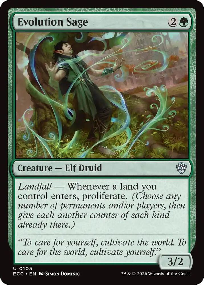 Evolution Sage [Lorwyn Eclipsed Commander]