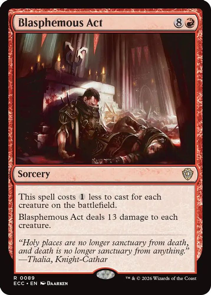 Blasphemous Act [Lorwyn Eclipsed Commander]