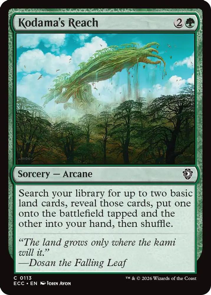 Kodama's Reach [Lorwyn Eclipsed Commander]