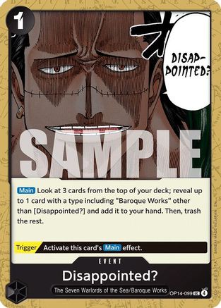 Disappointed? [The Azure Sea's Seven]